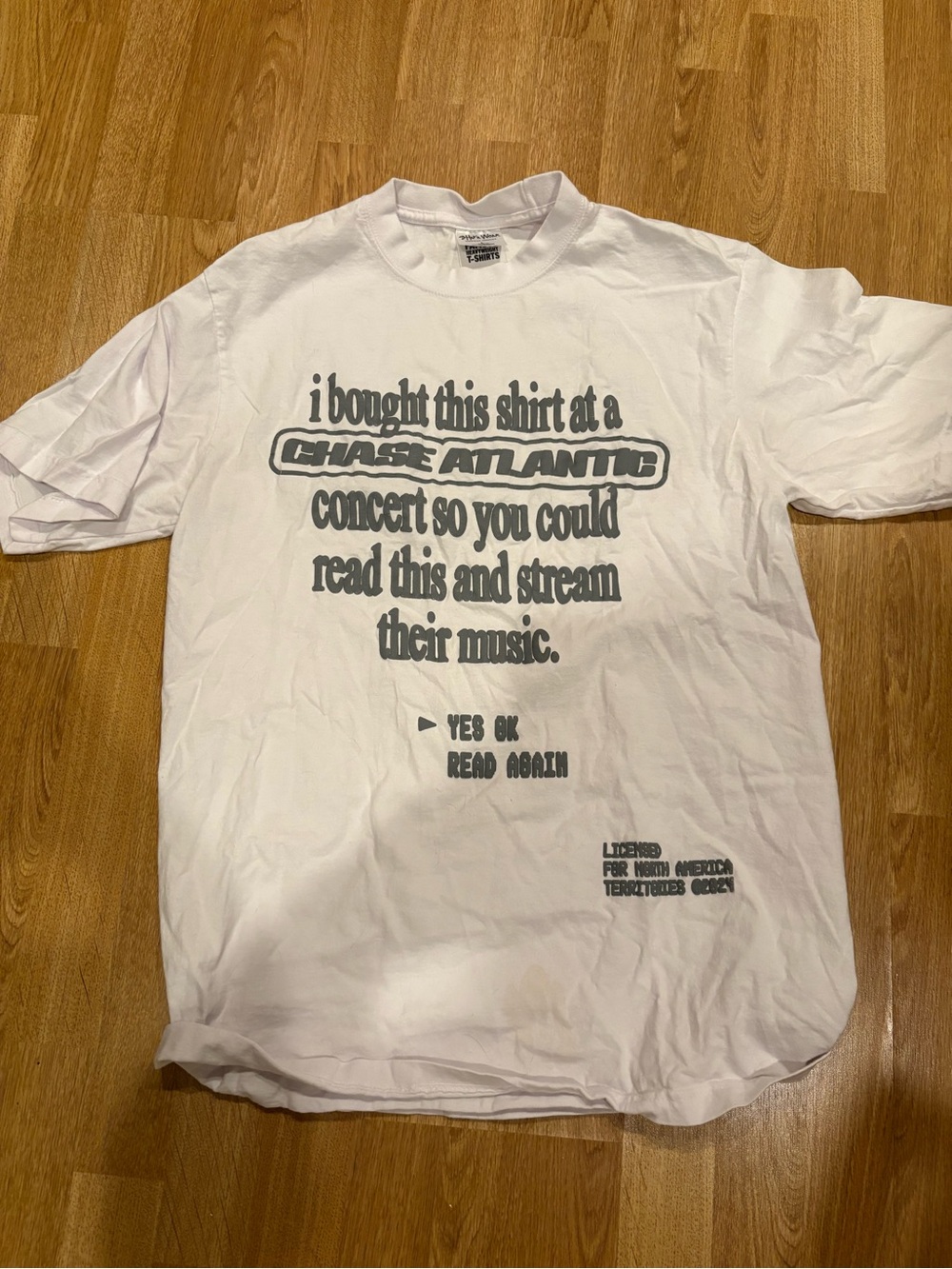 Chase Atlantic White Graphic Concert T-Shirt - Unbranded